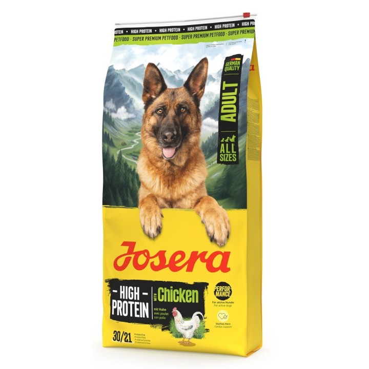 Poškozená Josera 12kg  A/S High Protein Adult with Chicken dog