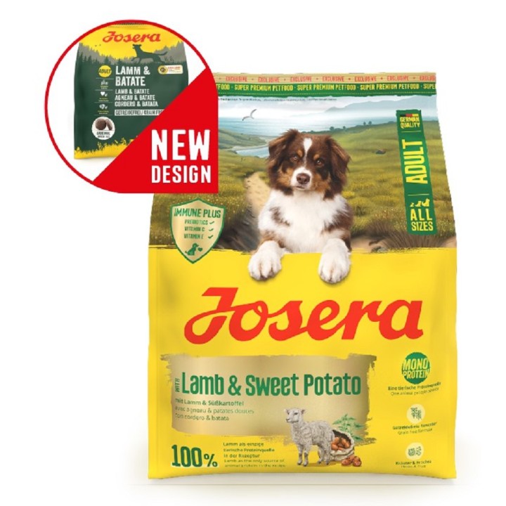 Poškozená Josera 12,5kg * A/S Adult with Lamb & Sweet Potato dog