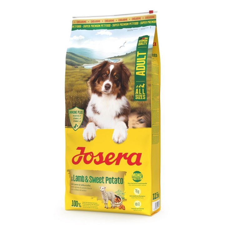 Poškozená Josera 12,5kg * A/S Adult with Lamb & Sweet Potato dog