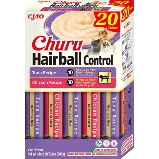 Churu Cat BOX Hairball Variety Tuna&Chicken 20x14g AKCE