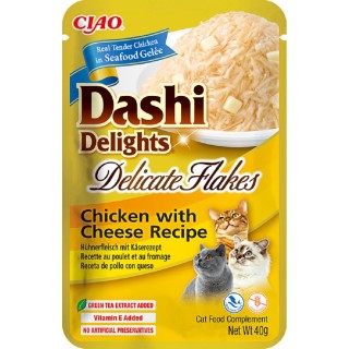 Churu Cat Dashi Delights Delicate Flakes Chick&Cheese 40g  AKCE