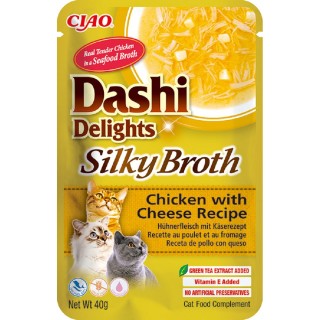 Churu Cat Dashi Delights Silky Broth Chick&Cheese 40g AKCE