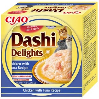 Churu Cat Dashi Delights Chicken with Tuna 70g AKCE