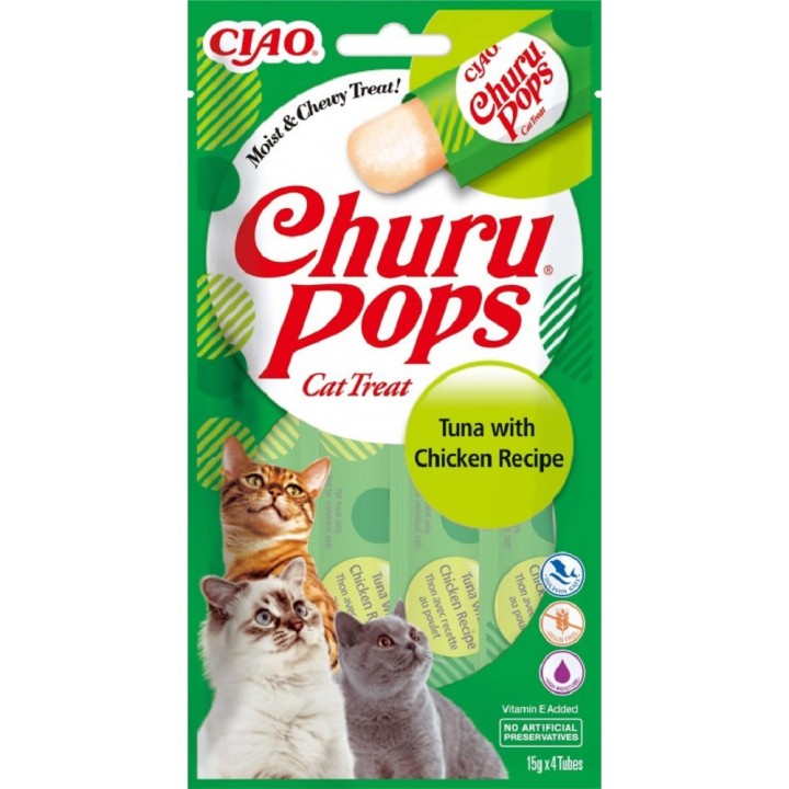 Churu Cat Pops Tuna with Chicken 4x15g AKCE