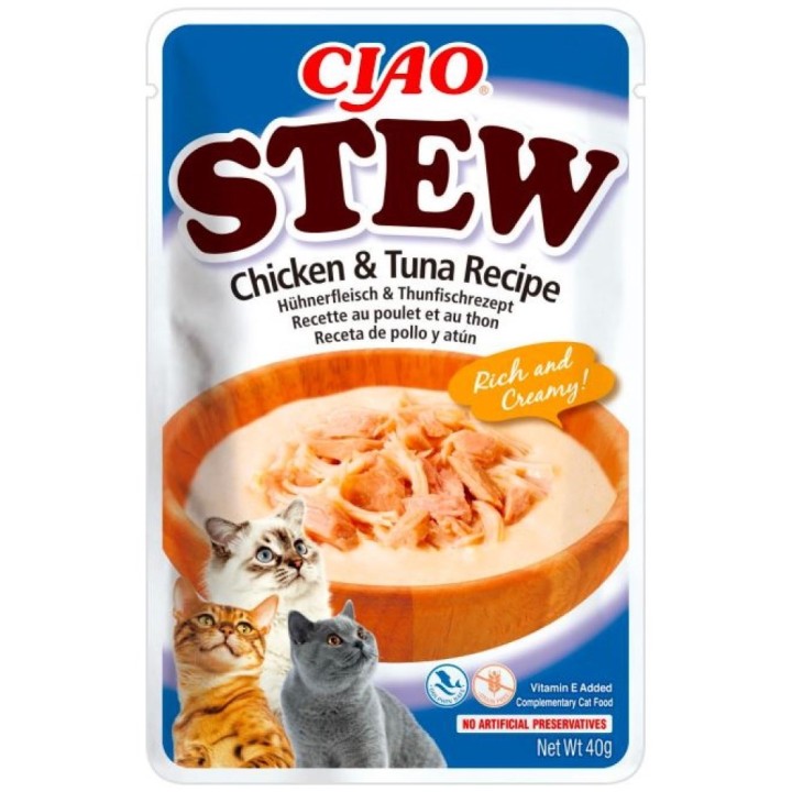 Churu Cat CIAO Stew Chicken&Tuna Recipe 40g AKCE