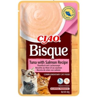Churu Cat Bisque Tuna with salmon Recipe 40g AKCE