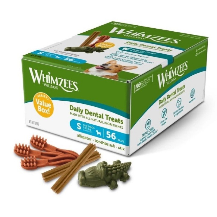 Whimzees Dental Treats Mix Box S 840g krabice dog