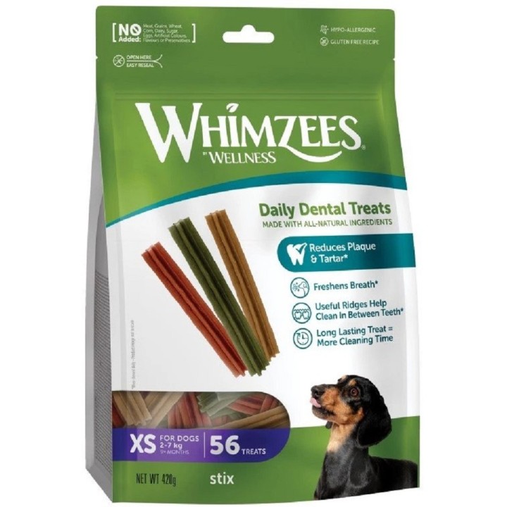 Whimzees Dental Treats Stix tyč XS 420g dog