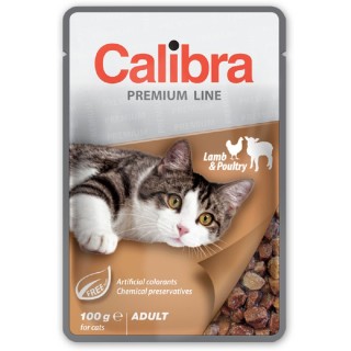 Expirace Calibra 100g kapsa premium adult lamb+poultry cat