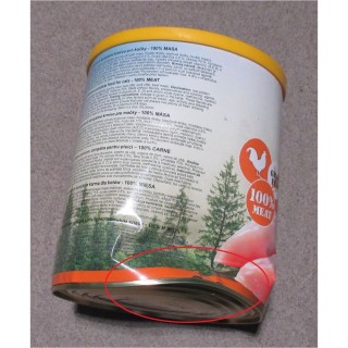 Poškozená Fine cat 800g Poultry 100% masa