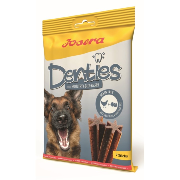 Poškozená Josera Denties with Poultry & Blueberry 180g dog