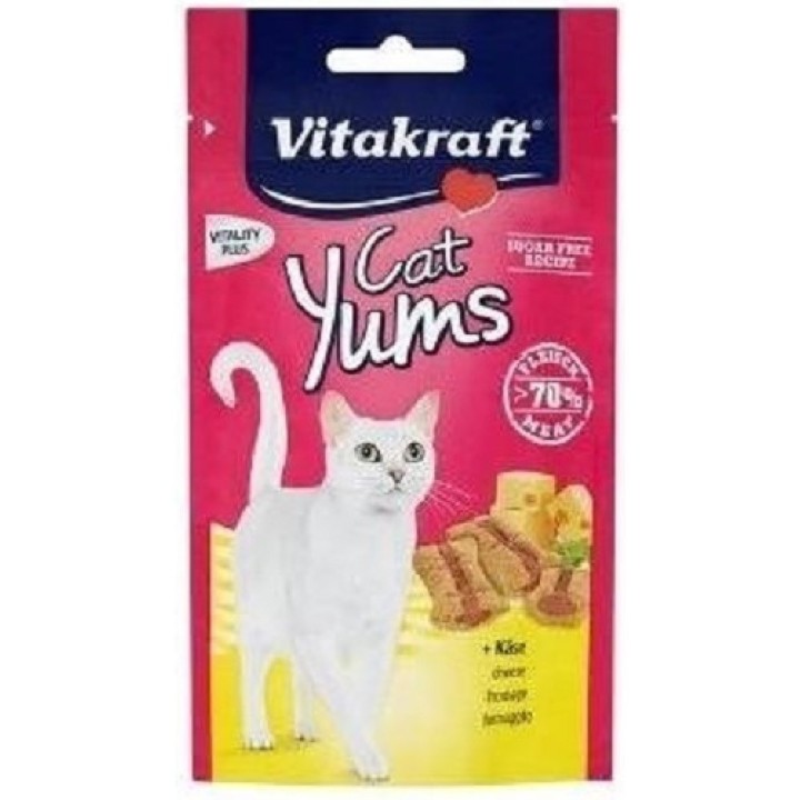 Vitakraft Cat Yums sýr 40g polštářky  AKCE