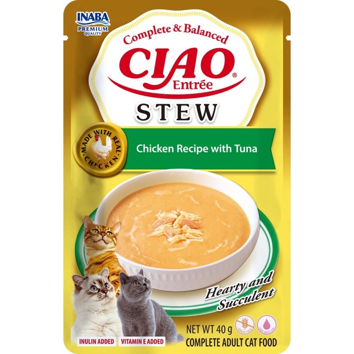 Churu Cat Entrée Stew Chicken Recipe with Tuna 40g