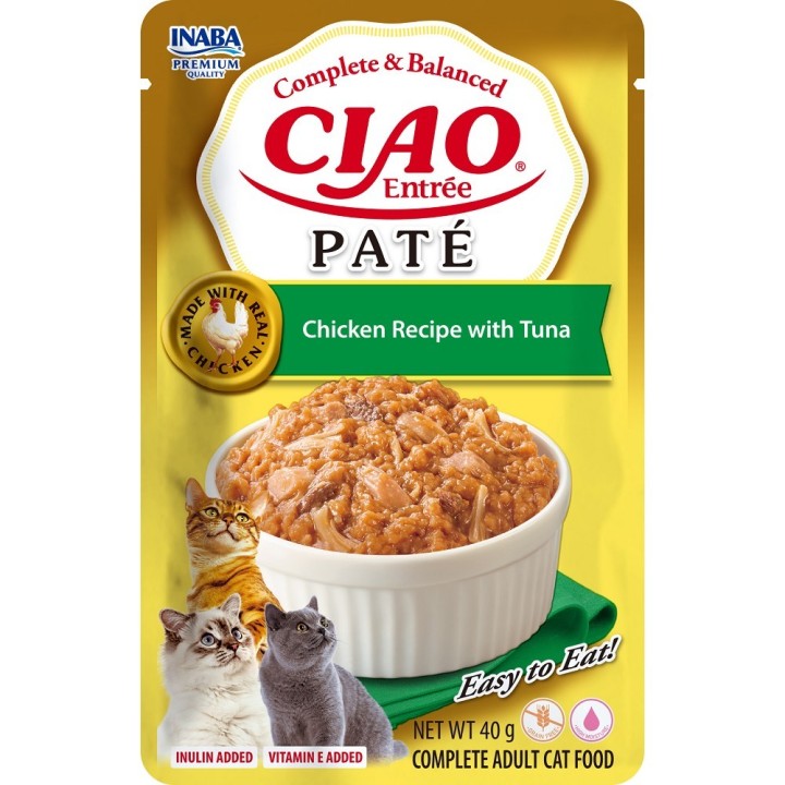 Churu Cat Entrée Paté Chicken Recipe with Tuna 40g AKCE