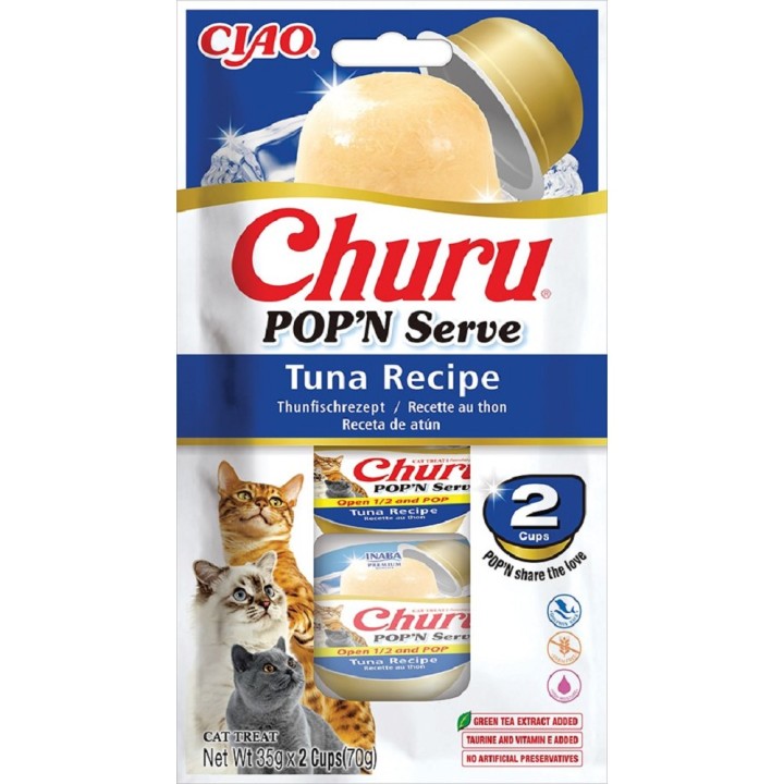 Churu Cat POP'N Serve Tuna Recipe 2x35g