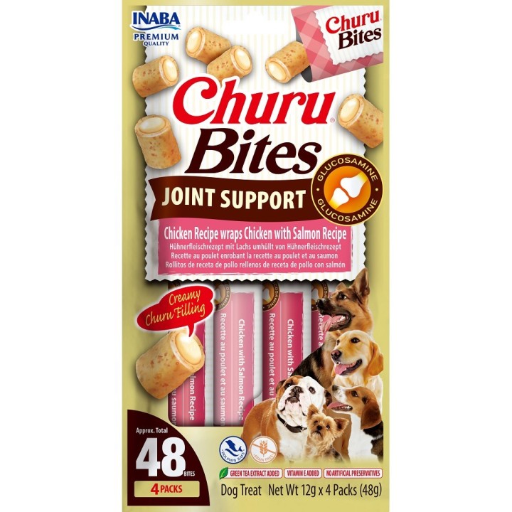 Churu Dog Bites Joint Support Chickken wraps Chicken&Salmon 4x12g