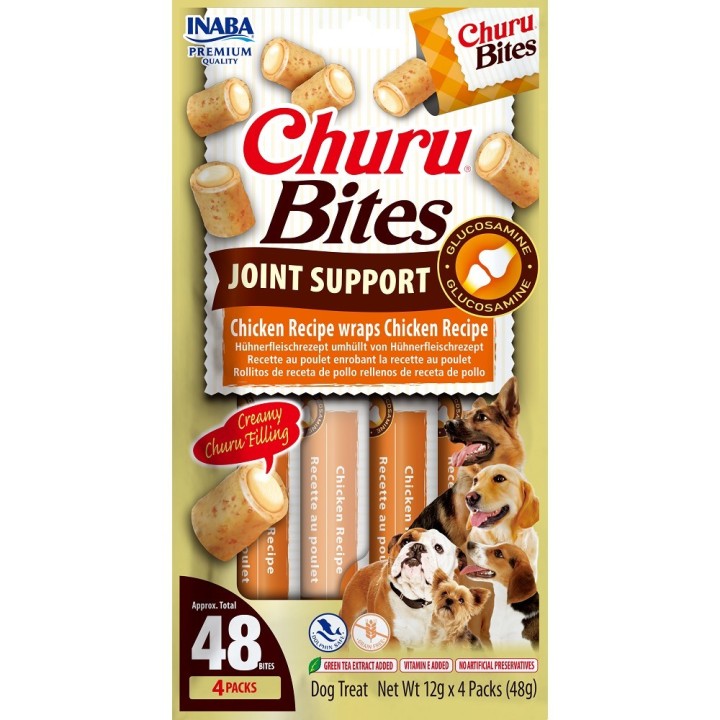 Churu Dog Bites Joint Support Chicken wraps Chicken 4x12g