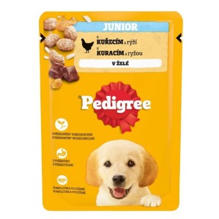 Pedigree 100g kapsička junior s kuřecím a rýži v želé