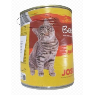 Poškozené JosiCat 400g Beef in jelly