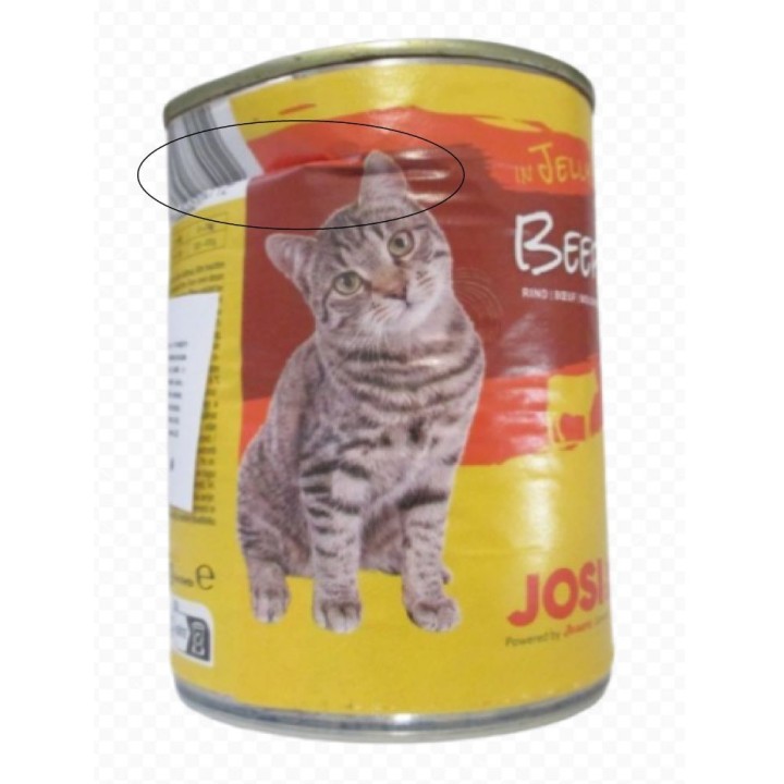 Poškozené JosiCat 400g Beef in jelly