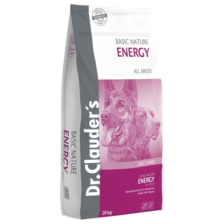 Dr.Clauder´s 20kg Basic Nature Energy All Breed dog  (4+1zdarma)