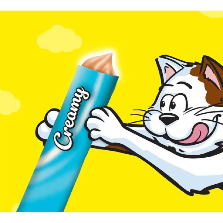 Dreamies Creamy s lososem 4x10g cat