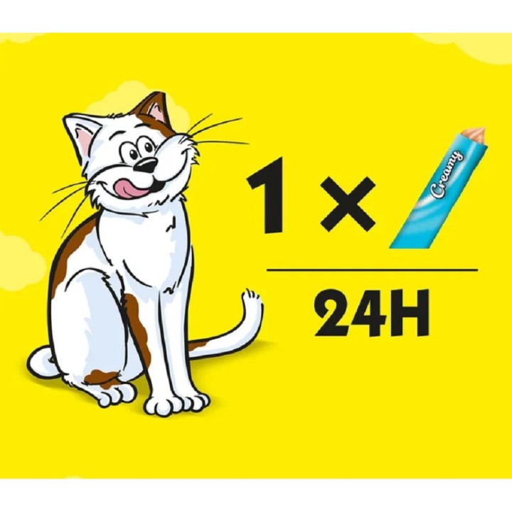 Dreamies Creamy s lososem 4x10g cat