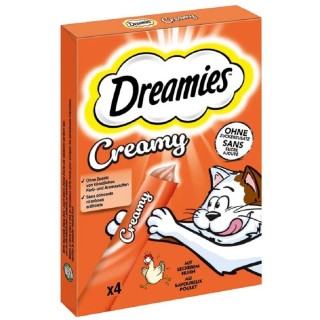 Dreamies Creamy s kuřecím 4x10g cat