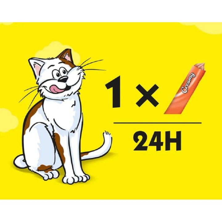 Dreamies Creamy s kuřecím 4x10g cat