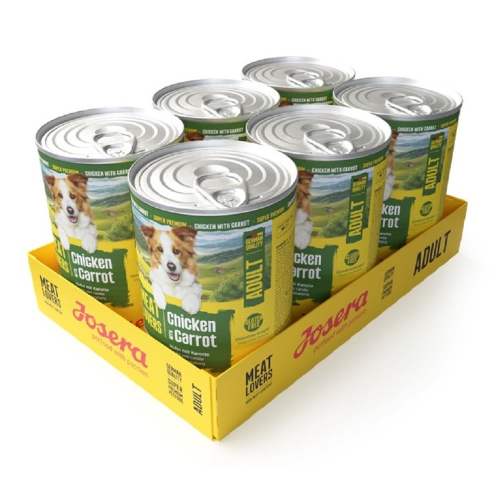 Josera 400g Adult Meat Lovers Chicken with Carrot dog