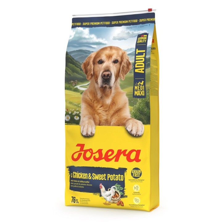 Poškozená Josera 11,5kg  M/M Adult with Chicken & Sweet Potato dog