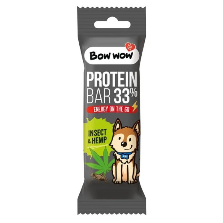 Bow Wow Protein Bar 33% Insect & Hemp 32g dog