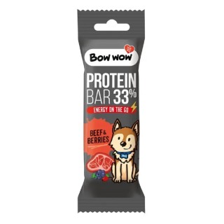 Bow Wow Protein Bar 33% Beef & Berries 32g dog