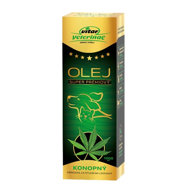 Expirace Konopný olej 1000ml Vitar