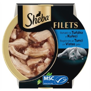 Sheba Filets s kuřecím a tuňákem 60g cat