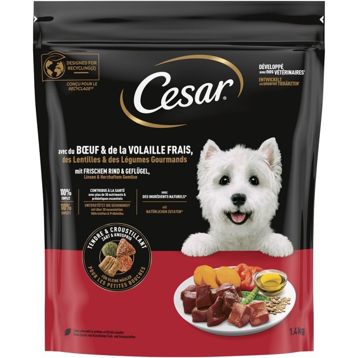 Cesar 1,4kg hovězí a drůbeží dog