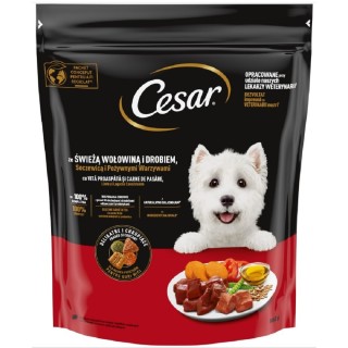 Cesar 800g hovězí a drůbeží dog