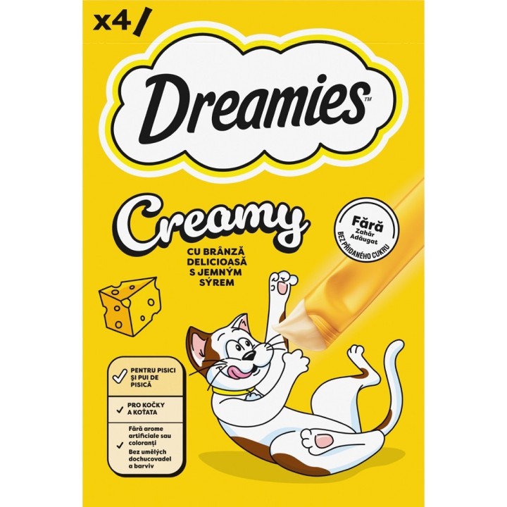 Dreamies Creamy se sýrem 4x10g cat