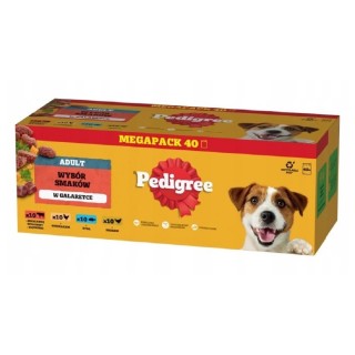 Pedigree 100gx40ks kapsička adult - krabice v želé dog