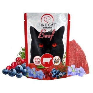 FINE cat  XXL kapsa pro kočky s hovězím 300g