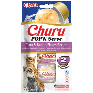Churu Cat POP'N Serve Tuna&Bonito Flakes Recipe 2x35g AKCE