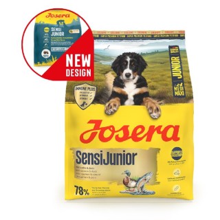 Poškozená Josera 12kg * M/M Sensi Junior dog