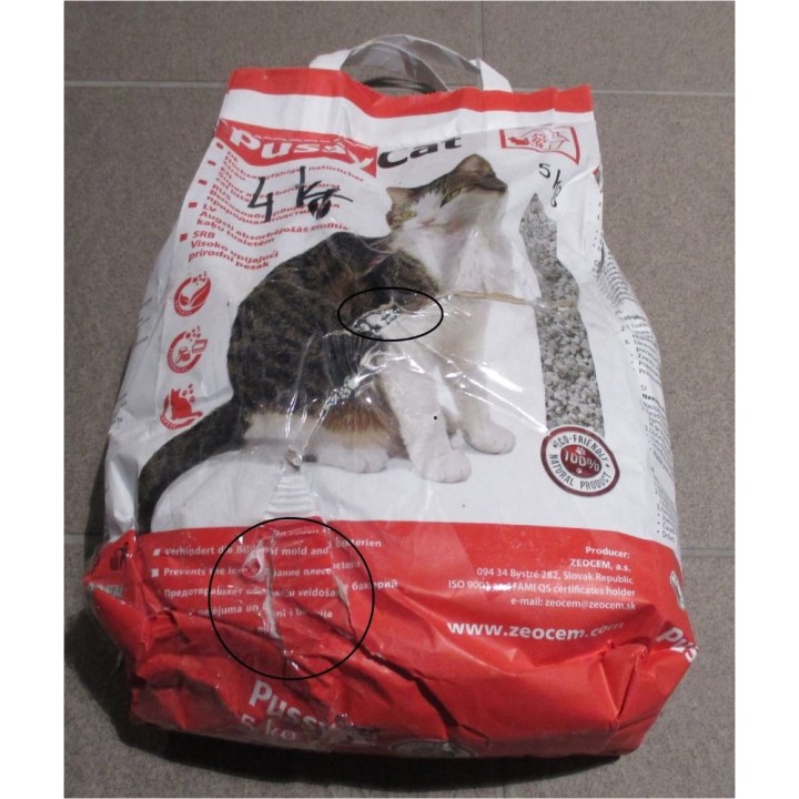 Poškozené Stelivo Pussy cat 4kg