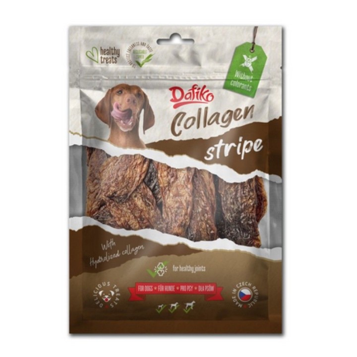 Poškozený Dafiko 210g Collagen stripe dog