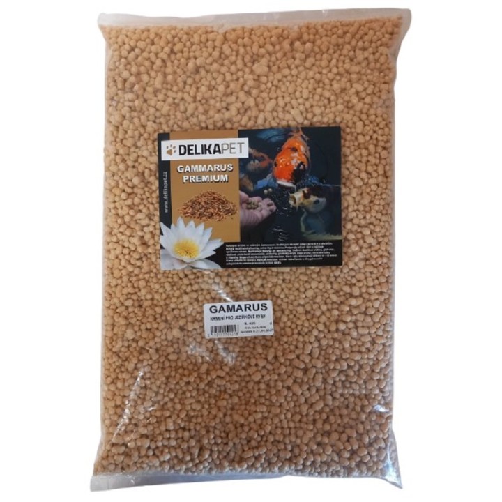 Krmivo pro jezírkové ryby - gamarus prémium 4kg AKCE