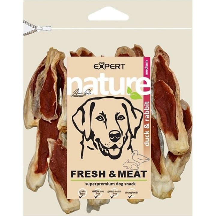 Pet Expert 500g ucho králiči s kachním masem dog