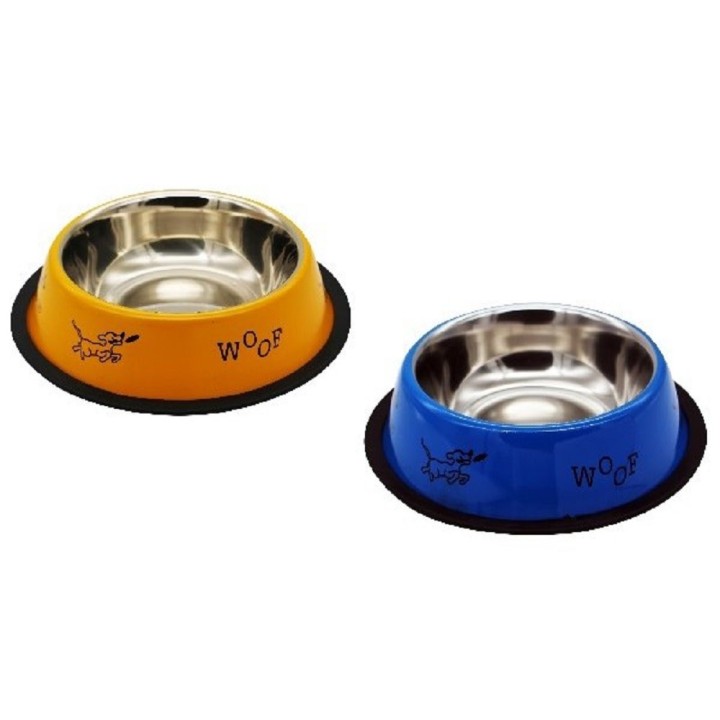 Miska nerez  0,45l / 14cm protiskluzová, barevná