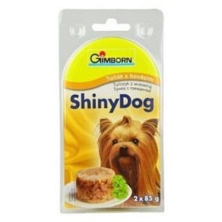 Shiny dog 2x85g tuňák+hovězí/8ks AKCE