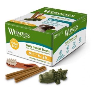 Whimzees Dental Treats Mix Box M 840g krabice dog AKCE