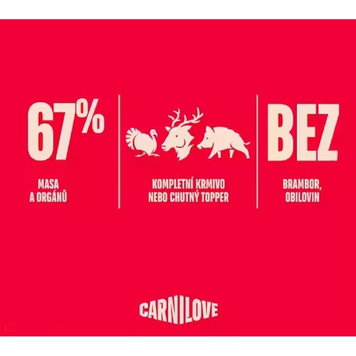 Carnilove Dog 400g Paté Made with Turkey & Reindeer & Wild Boar